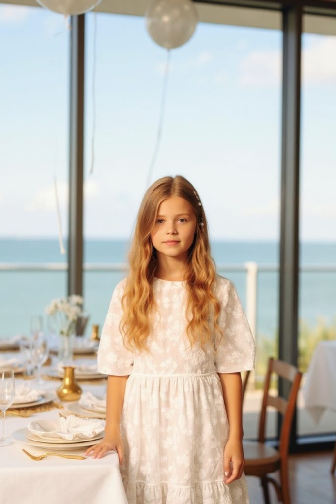 בת מצווה קטנה במסעדה